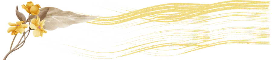 Gold flower divider